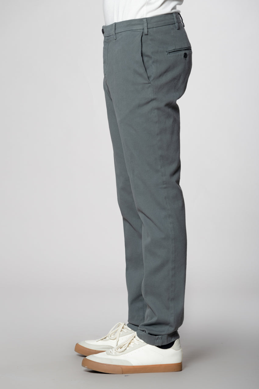 New York Sartoriale men's chino pants tailored in cotton cashmere regular fit