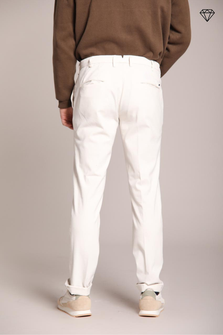 New York Sartoriale pantalone chino uomo sartoriale in cotone lana regular fit ①