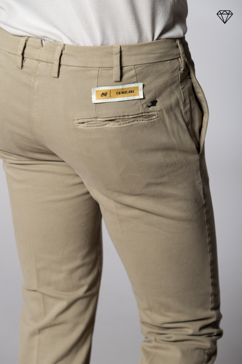 New York Sartoriale pantalone chino uomo sartoriale in cotone lana regular fit ①