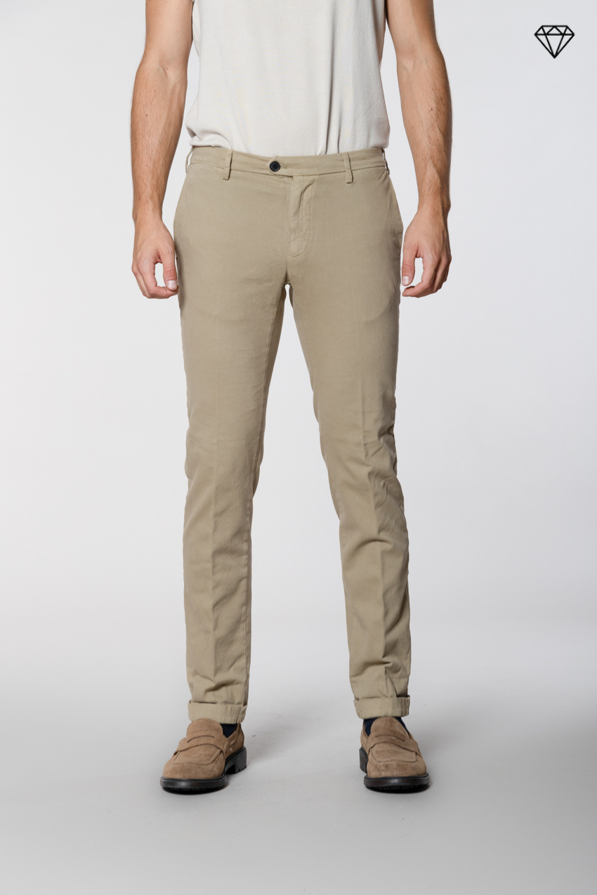 New York Sartoriale pantalon chino homme sartorial en coton laine regular fit ①