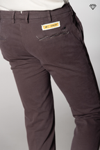 New York Sartoriale men's chino pants tailored in cotton and wool regular fit ①