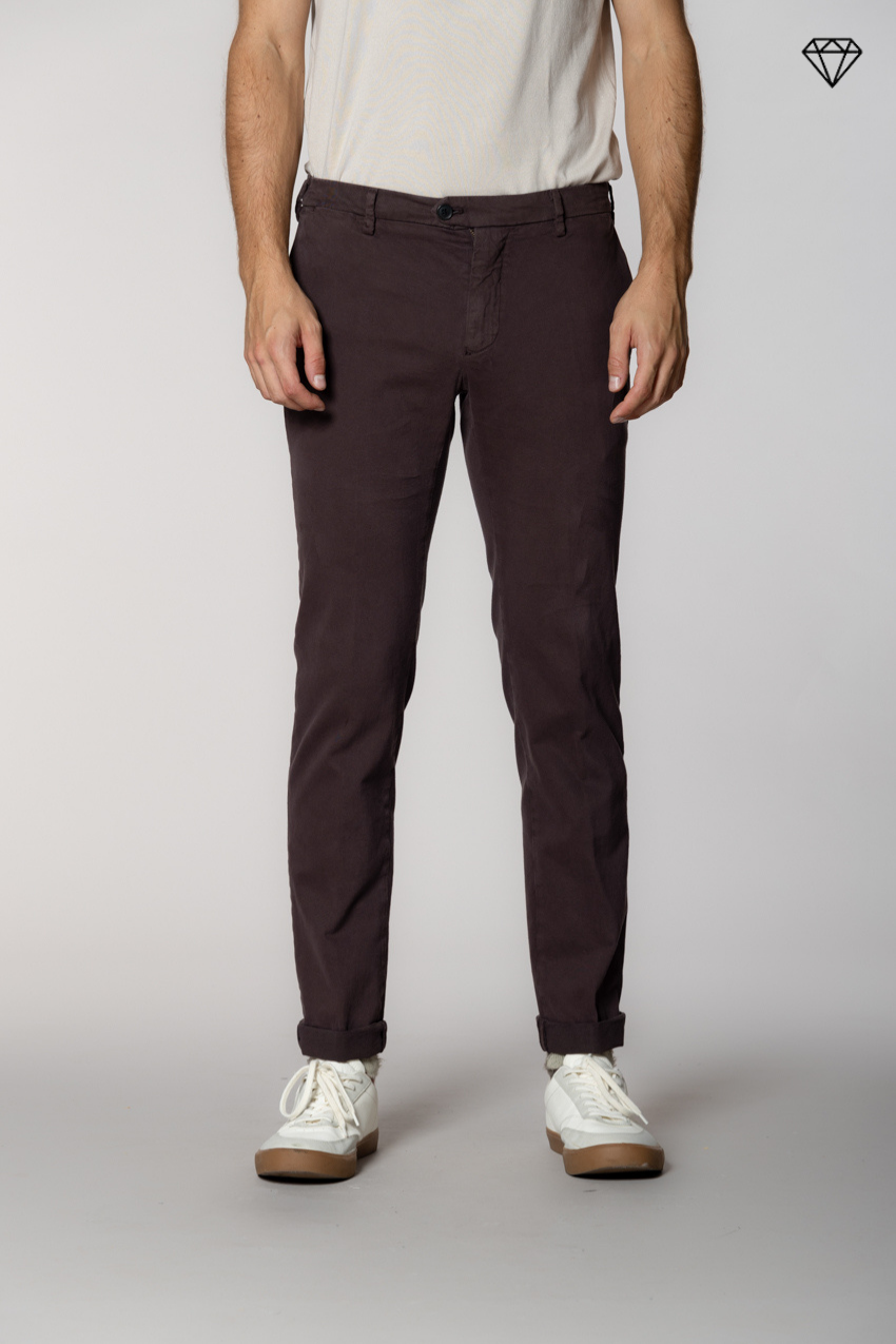 New York Sartoriale pantalon chino homme sartorial en coton laine regular fit ①