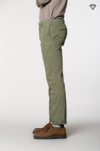 New York Sartoriale men's chino pants tailored in cotton and wool regular fit ①