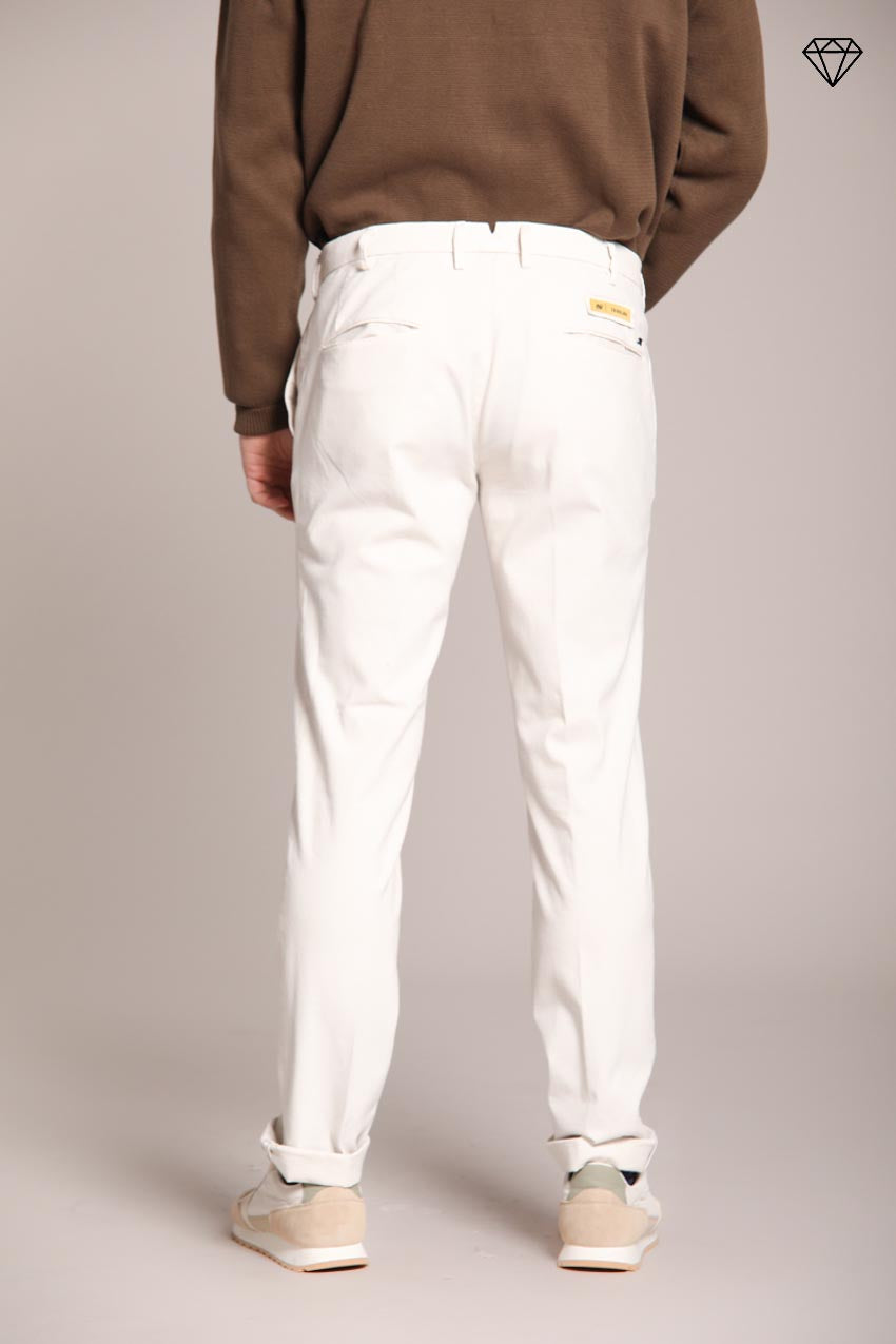 Foto 5 New York Sartoriale pantalone chino uomo sartoriale in cotone lana regular fit ①