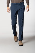 New York Sartoriale men's chino pants tailored in cotton silk regular fit