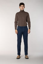 New York Sartoriale men's chino pants tailored in cotton silk regular fit