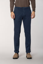 New York Sartoriale men's chino pants tailored in cotton silk regular fit