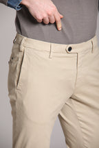 Foto 2 New York Sartoriale pantalone chino uomo sartoriale in cotone seta regular fit