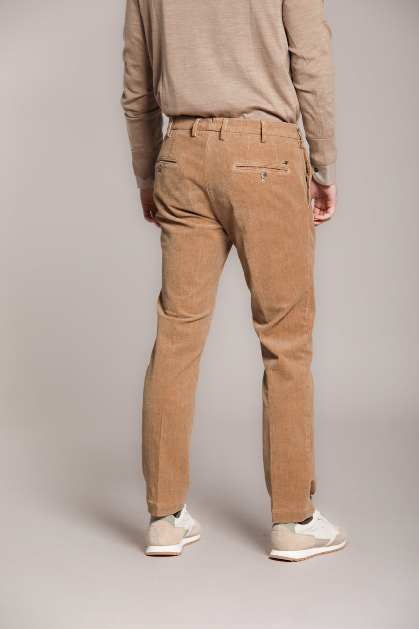 Foto 5 New York Sartoriale pantalone chino uomo sartoriale in velluto stampa galles regular fit