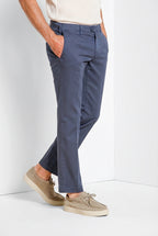 New York pantalon chino homme en gabardine stretch regular fit ①