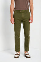New York pantalon chino homme en gabardine stretch regular fit ①