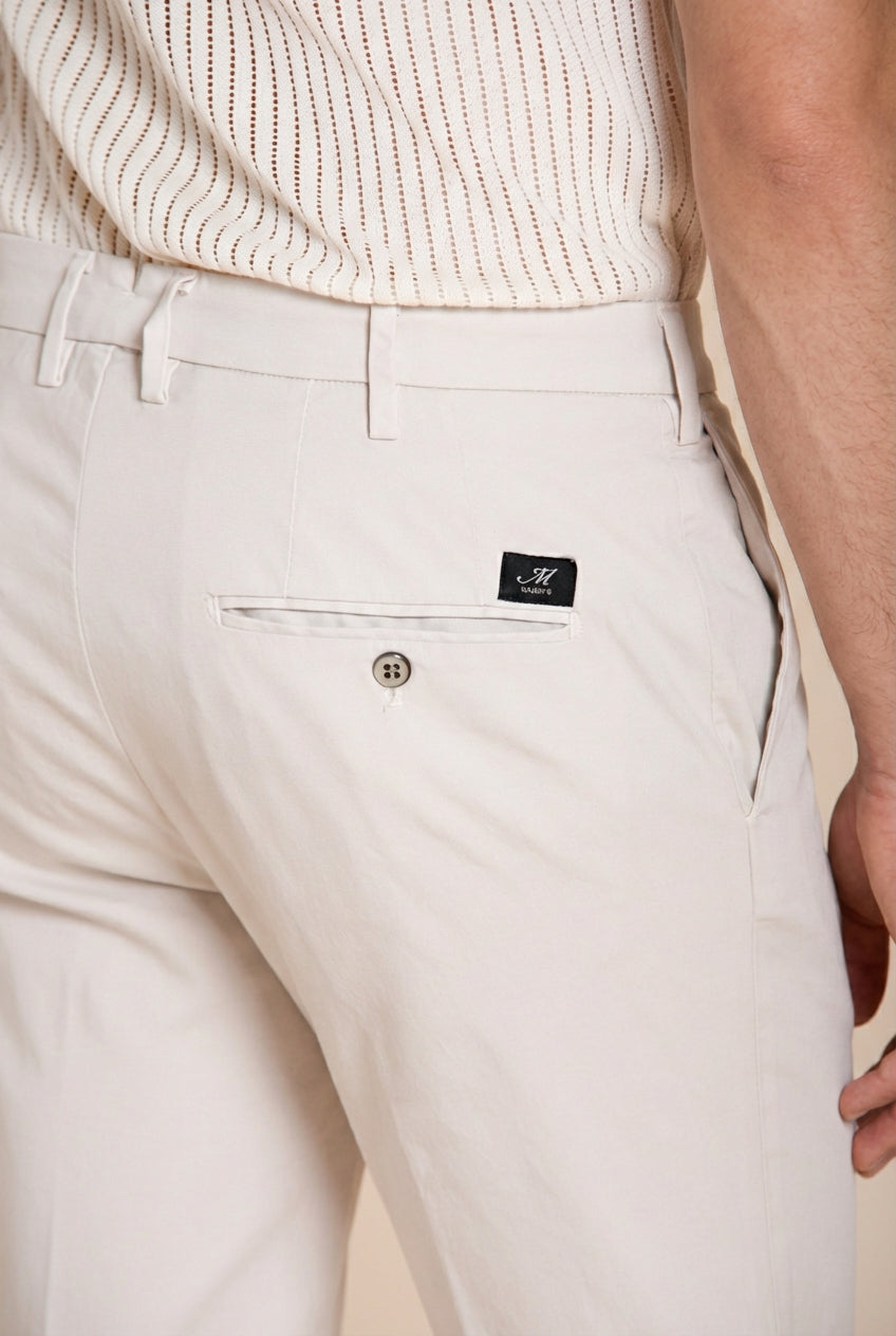 New York pantalone chino uomo in gabardina stretch regular fit ①