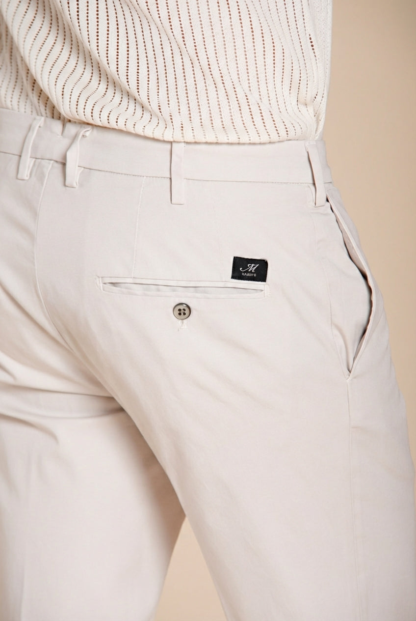 New York pantalone chino uomo in gabardina stretch regular fit ①