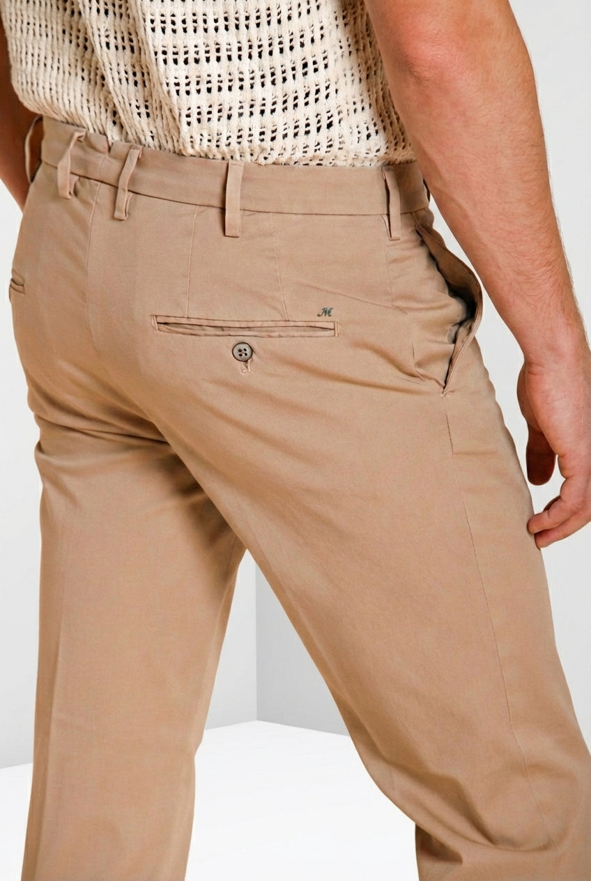 New York men's chino pants in stretch gabardine regular fit ①