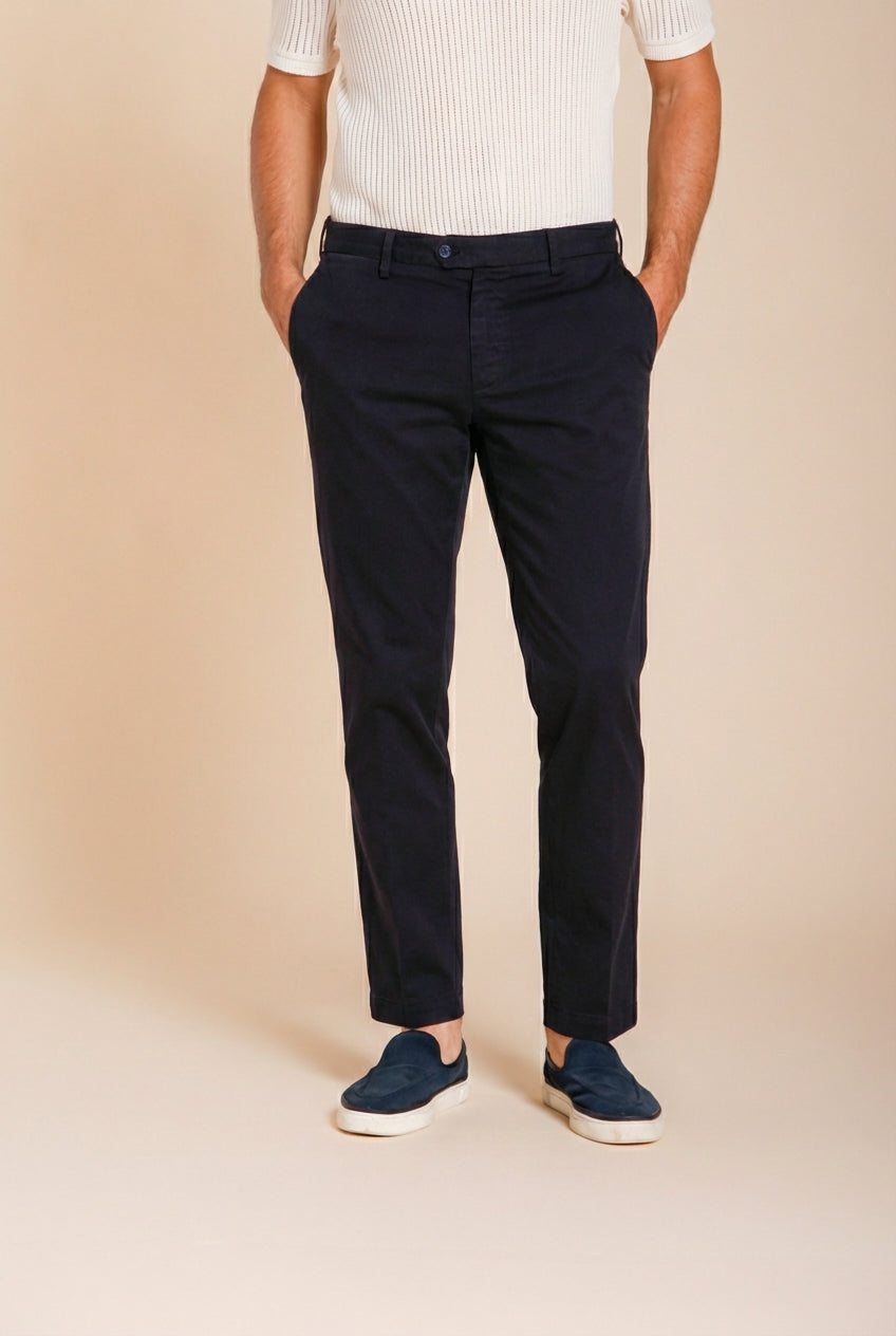 New York men's chino pants in stretch gabardine regular fit ①