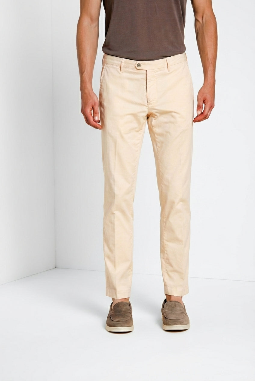 New York pantalone chino uomo in gabardina stretch regular fit ①