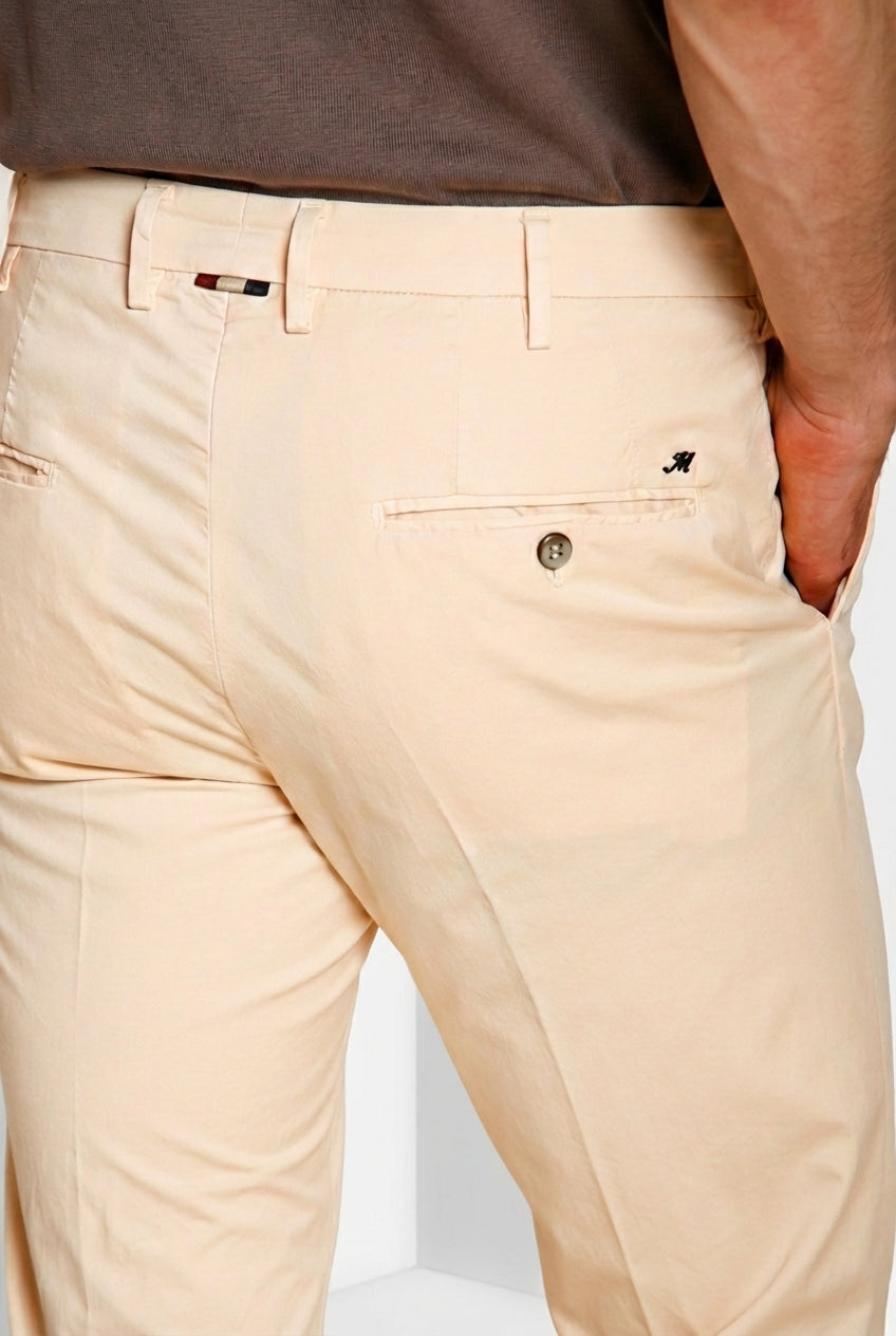 New York pantalone chino uomo in gabardina stretch regular fit ①