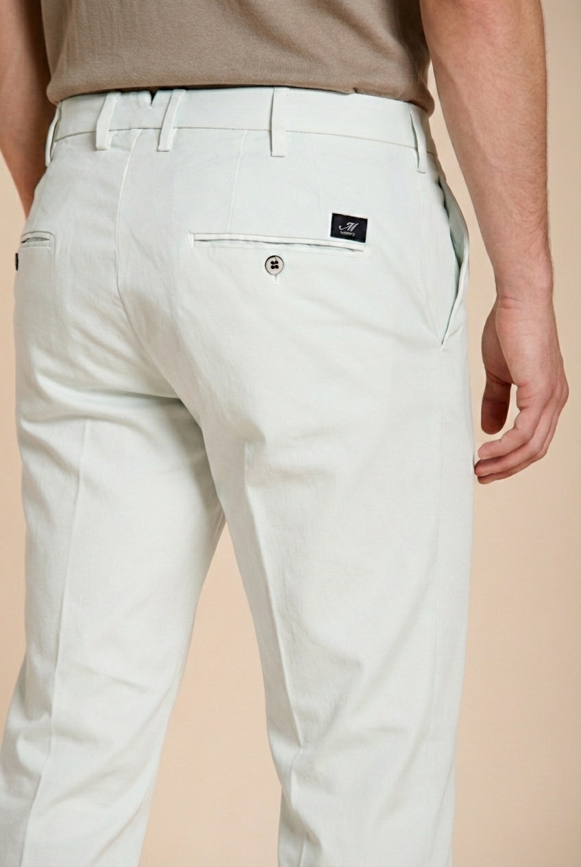 New York pantalon chino homme en gabardine stretch regular fit ①