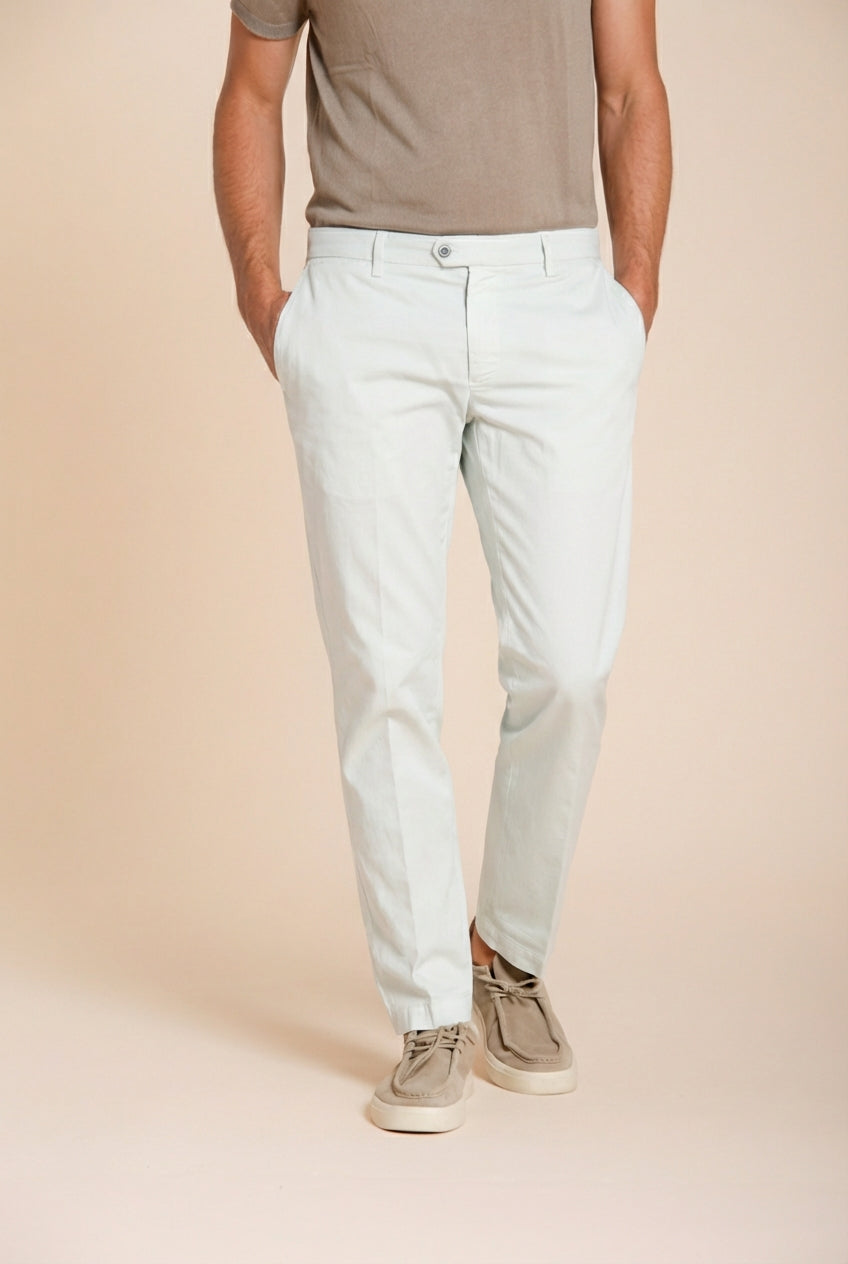 New York men's chino pants in stretch gabardine regular fit ①