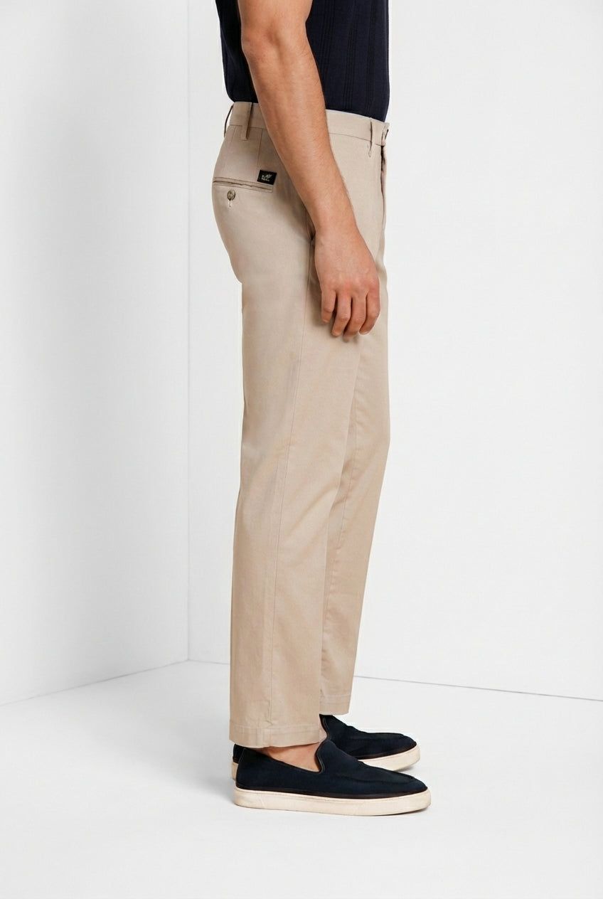 New York pantalon chino homme en gabardine stretch regular fit ①
