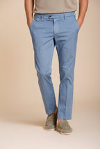 New York pantalon chino homme en gabardine stretch regular fit ①