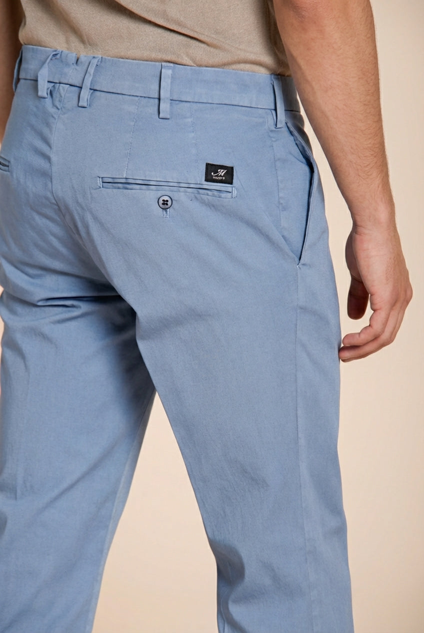 New York pantalone chino uomo in gabardina stretch regular fit ①