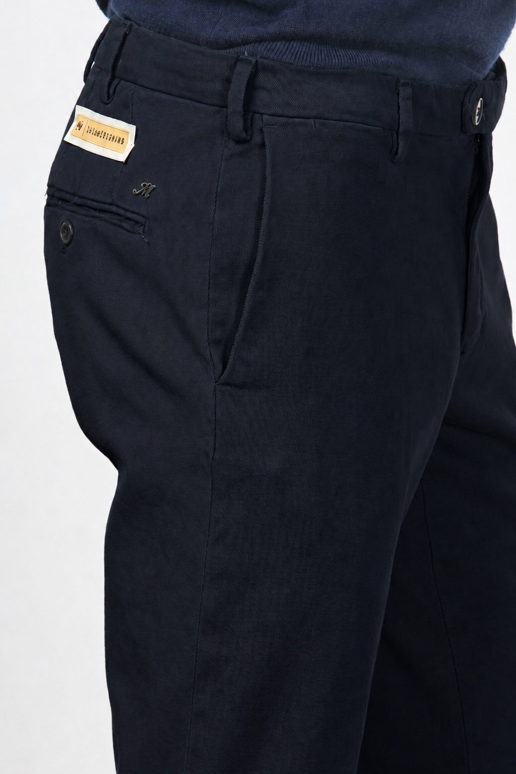 Paris Chinohose für Herren aus Baumwoll-Tricotine mit tapered fit