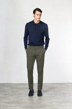 New York Chinohose für Herren aus Baumwoll- und Cashmere-Twill mit regular fit