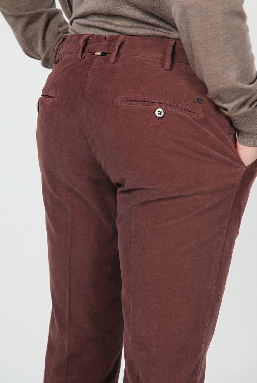 New York Chinohose für Herren aus stretchigem 2000-Rippen-Samt mit regular fit
