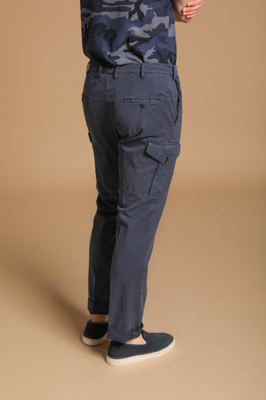 New York Cargo pantalone cargo uomo in twill di cotone e lyocell regular fit