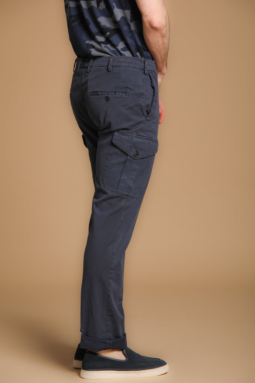 New York Cargo pantalone cargo uomo in twill di cotone e lyocell regular fit
