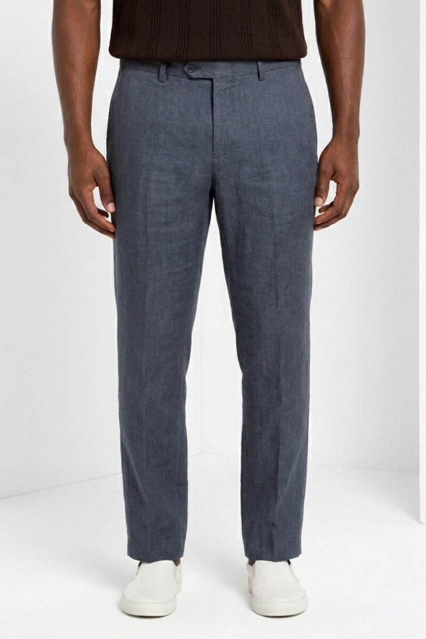 New York Icon Flex Hose Chino Herren aus Leinen und Baumwoll Twill regular fit
