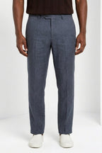 New York Icon Flex Hose Chino Herren aus Leinen und Baumwoll Twill regular fit
