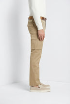 Chile Royal pantalon cargo homme gabardine teint en pièce regular fit