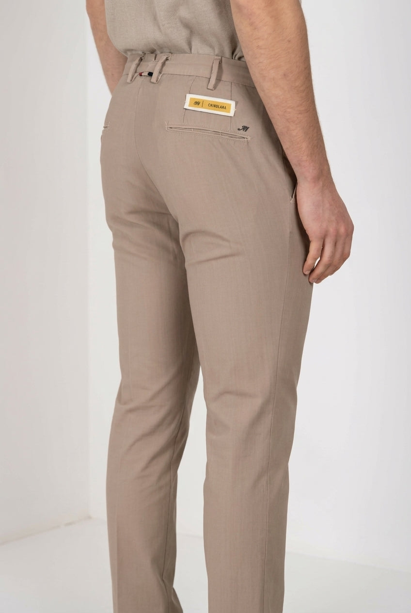 New York pantalone chino uomo in twill lana regular fit