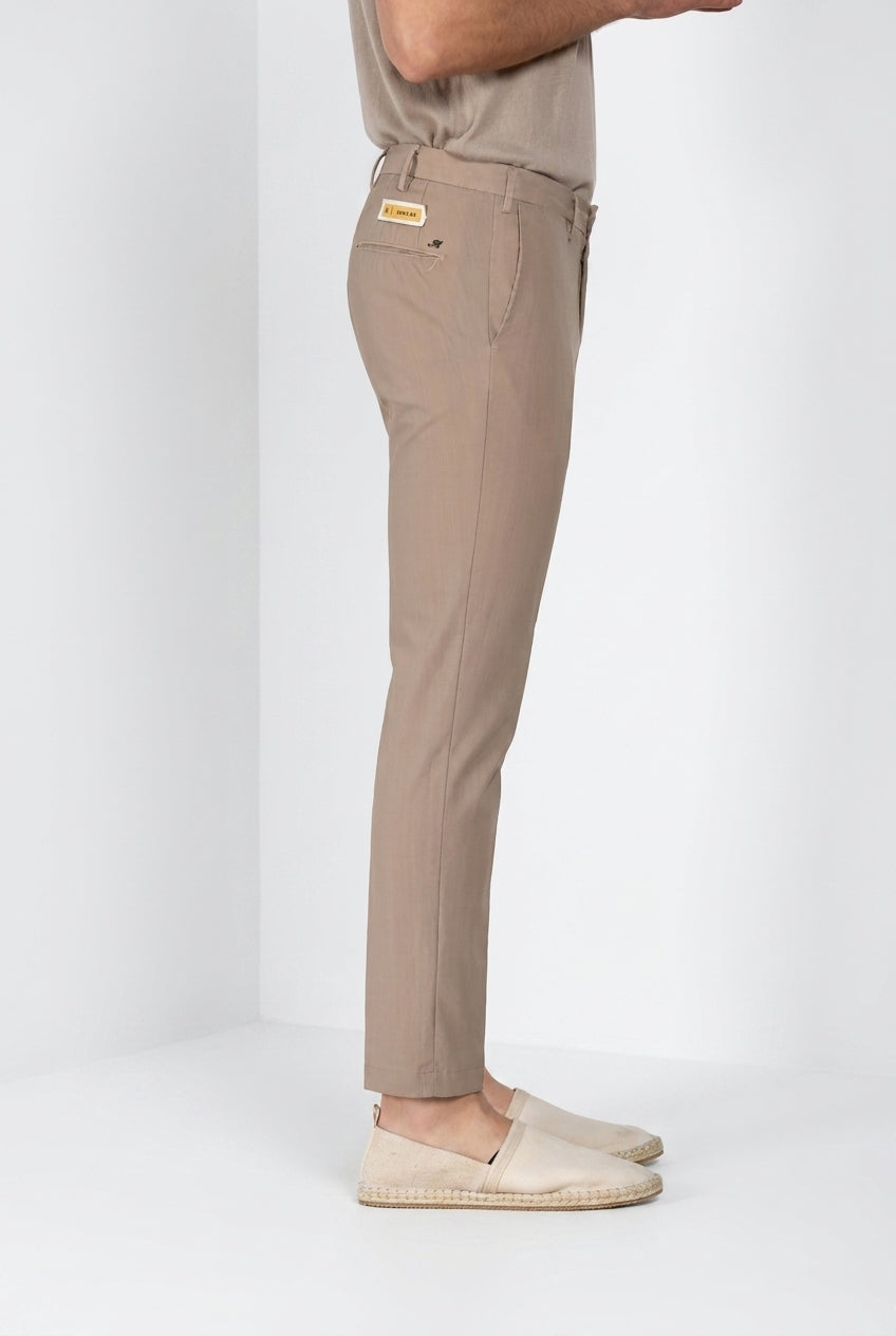 New York pantalone chino uomo in twill lana regular fit