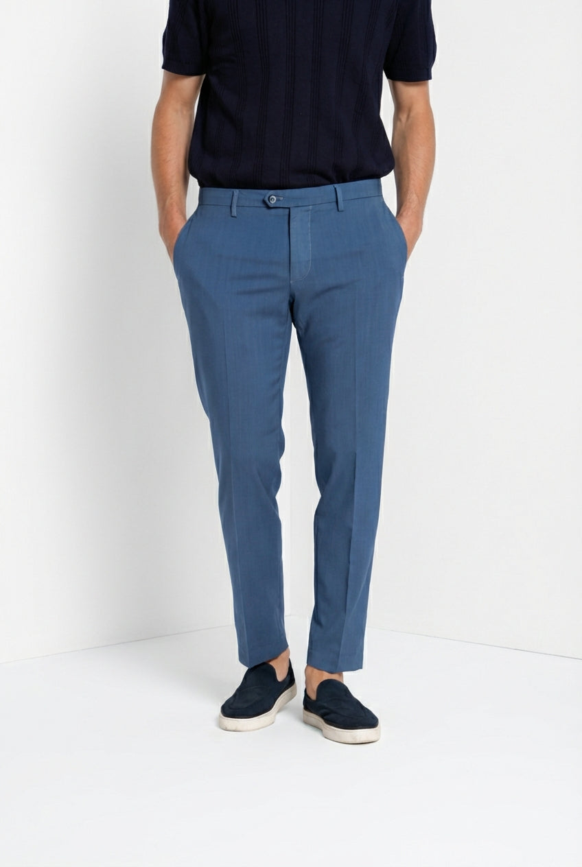New York Hose Chino Herren aus Wolltwill regular fit
