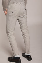Foto 5 Torino pantalone chino uomo in finta lana slim fit