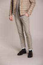 Foto 6 Torino pantalone chino uomo in finta lana slim fit