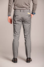 Foto 4 Milano pantalone chino uomo in resca tinto filo cashmere extra slim fit