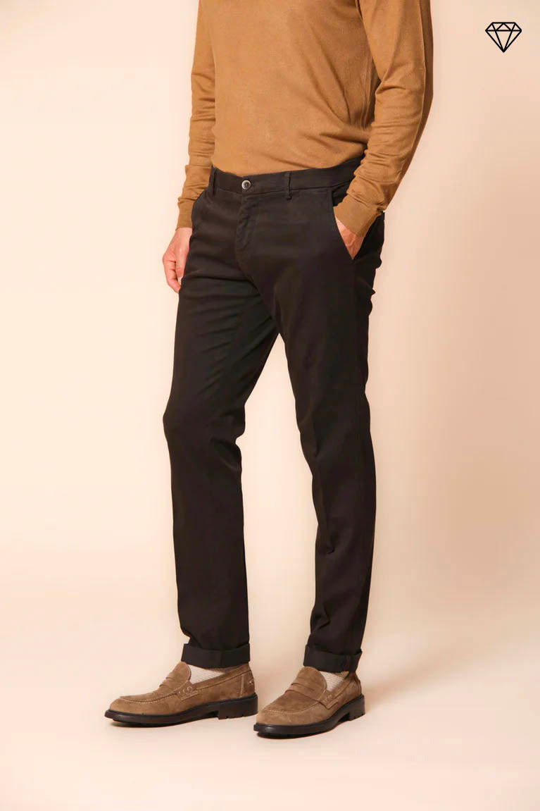 Milano men's chino pants in gabardine stretch extra slim fit ①