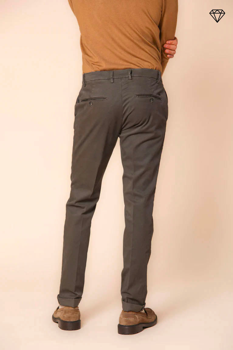 Milano men's chino pants in gabardine stretch extra slim fit  ①