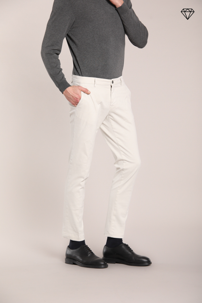 Milano Herren Chino Hose in Gabardine Stretch Extra Slim Fit ①