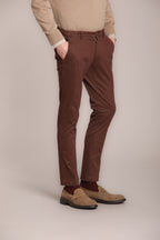 Milano Herren Chino Hose in Gabardine Stretch Extra Slim Fit ①