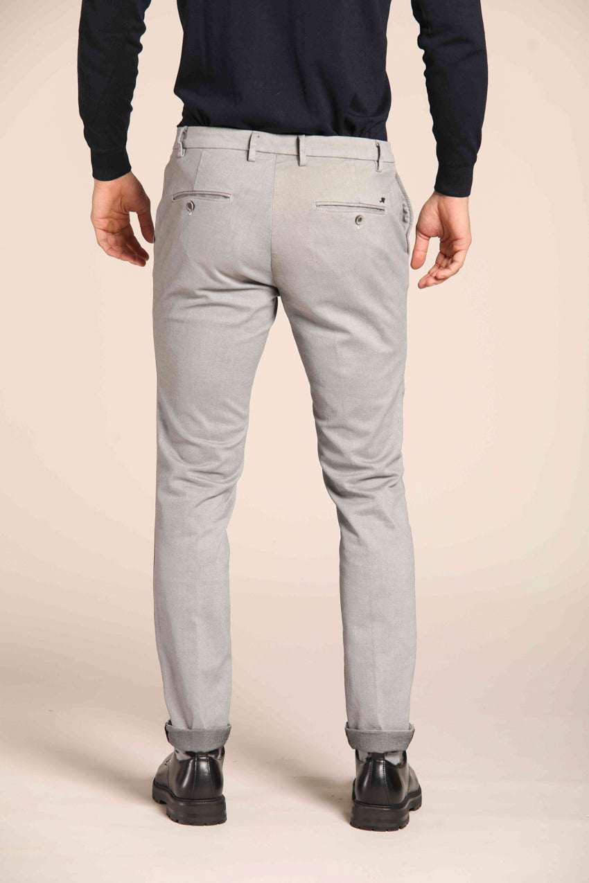 immagine 4 di pantalone chino uomo modello Milano Style, grigio, fit extra slim di Mason's