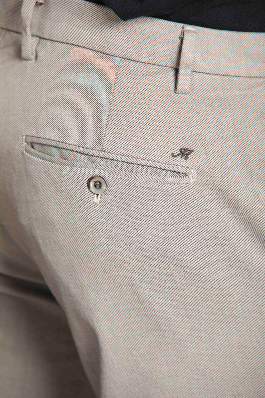 immagine 3 di pantalone chino uomo modello Milano Style, grigio, fit extra slim di Mason's