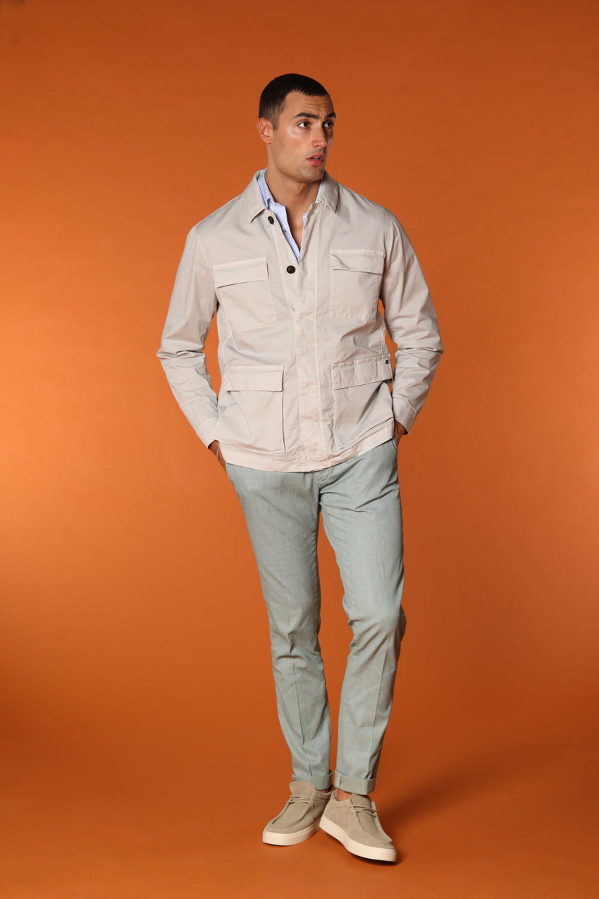 Milano Herren Chino-Hose in Resca Extra-Slim Fit