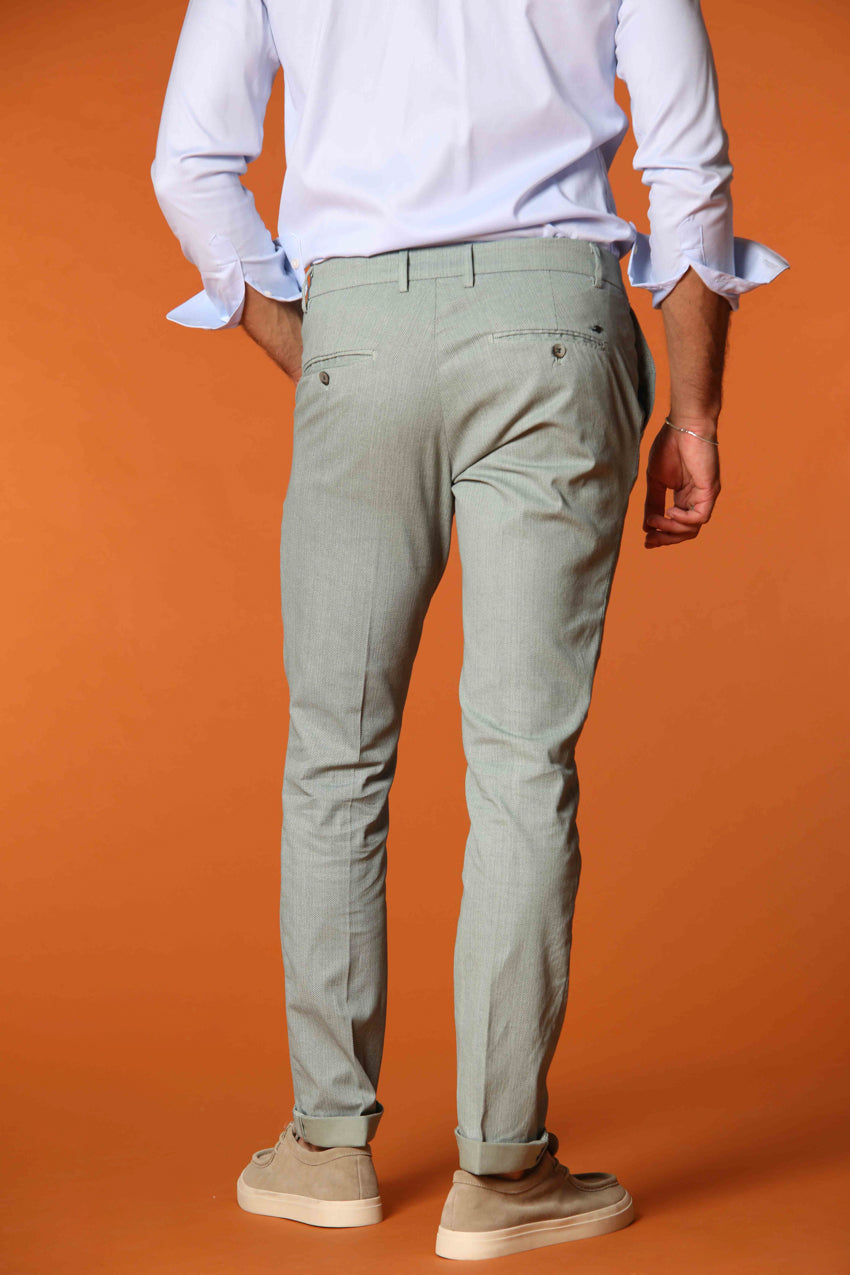 Milano Herren Chino-Hose in Resca Extra-Slim Fit