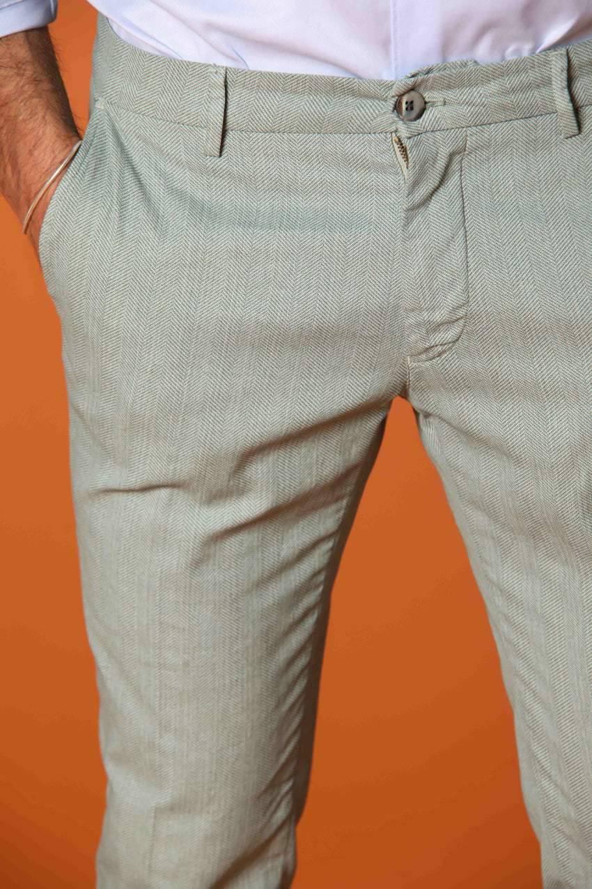 Milano Herren Chino-Hose in Resca Extra-Slim Fit