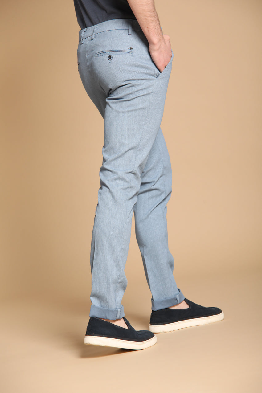 Milano pantalon chino homme en chevron coupe Extra Slim fit